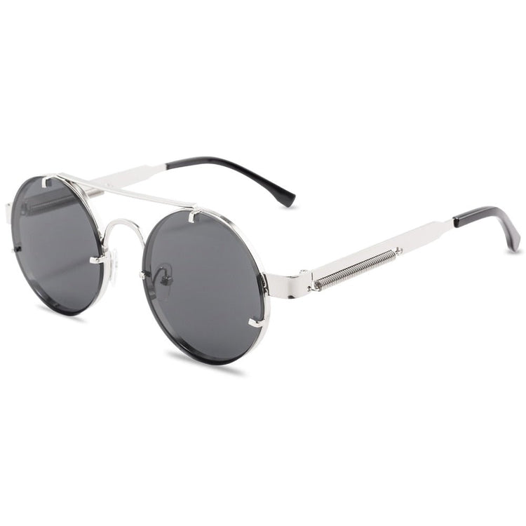 AMOR - Silver & Black Sunglasses