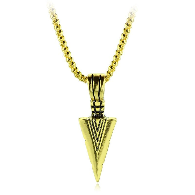 Arrow Head Pendant - Gold/Silver/Black - GRVTYCLUB