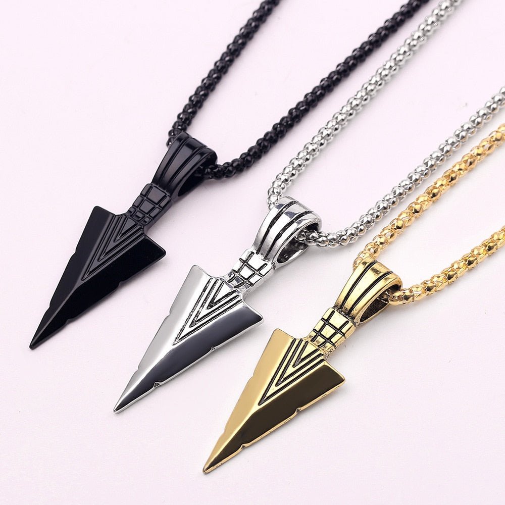 Arrow Head Pendant - Gold/Silver/Black - GRVTYCLUB