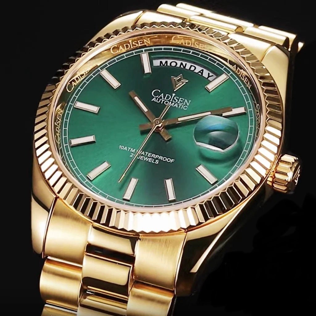 CADISEN Automatic Gold and Green Day Date 40 - GRVTYCLUB