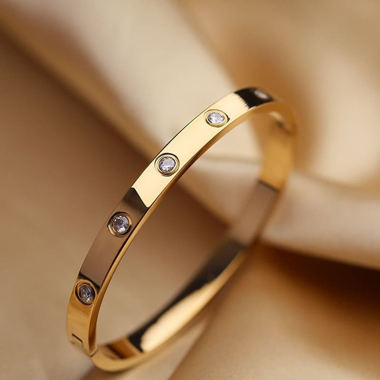 Carlidana Diamond Bangle - Gold/Silver - GRVTYCLUB