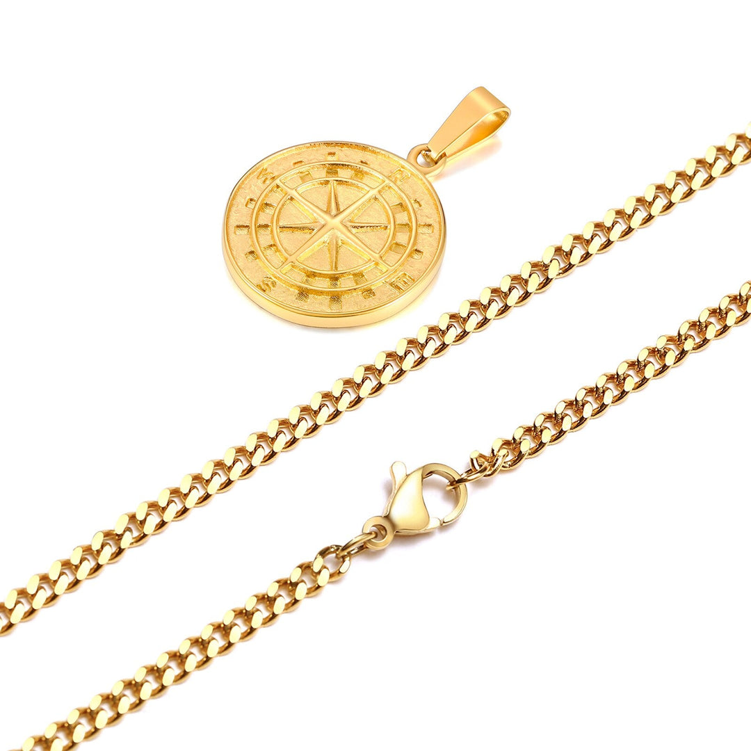 Compass Pendant - Gold/Silver/Black - GRVTYCLUB