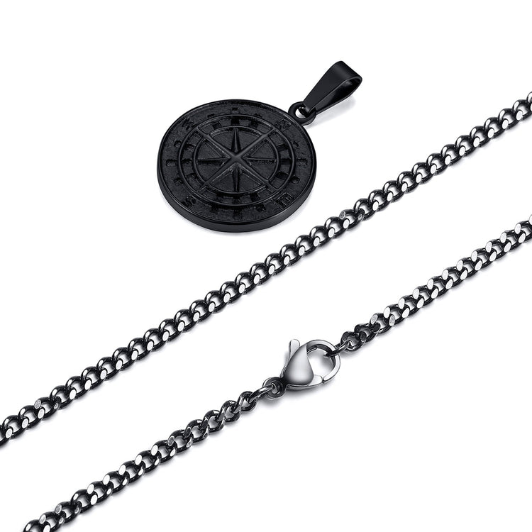 Compass Pendant - Gold/Silver/Black - GRVTYCLUB