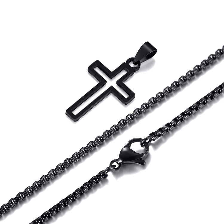 Cutout Cross Pendant - Gold/Silver/Black - GRVTYCLUB