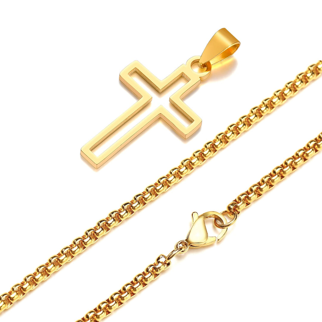 Cutout Cross Pendant - Gold/Silver/Black - GRVTYCLUB