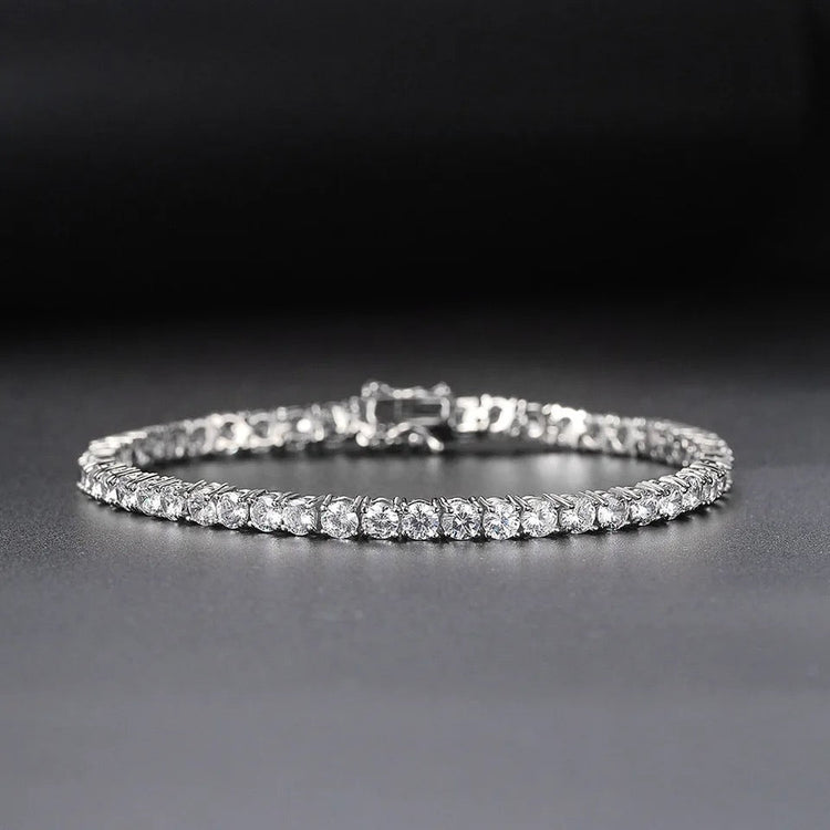 Iced Silver Tennis Bracelet - GRVTYCLUB