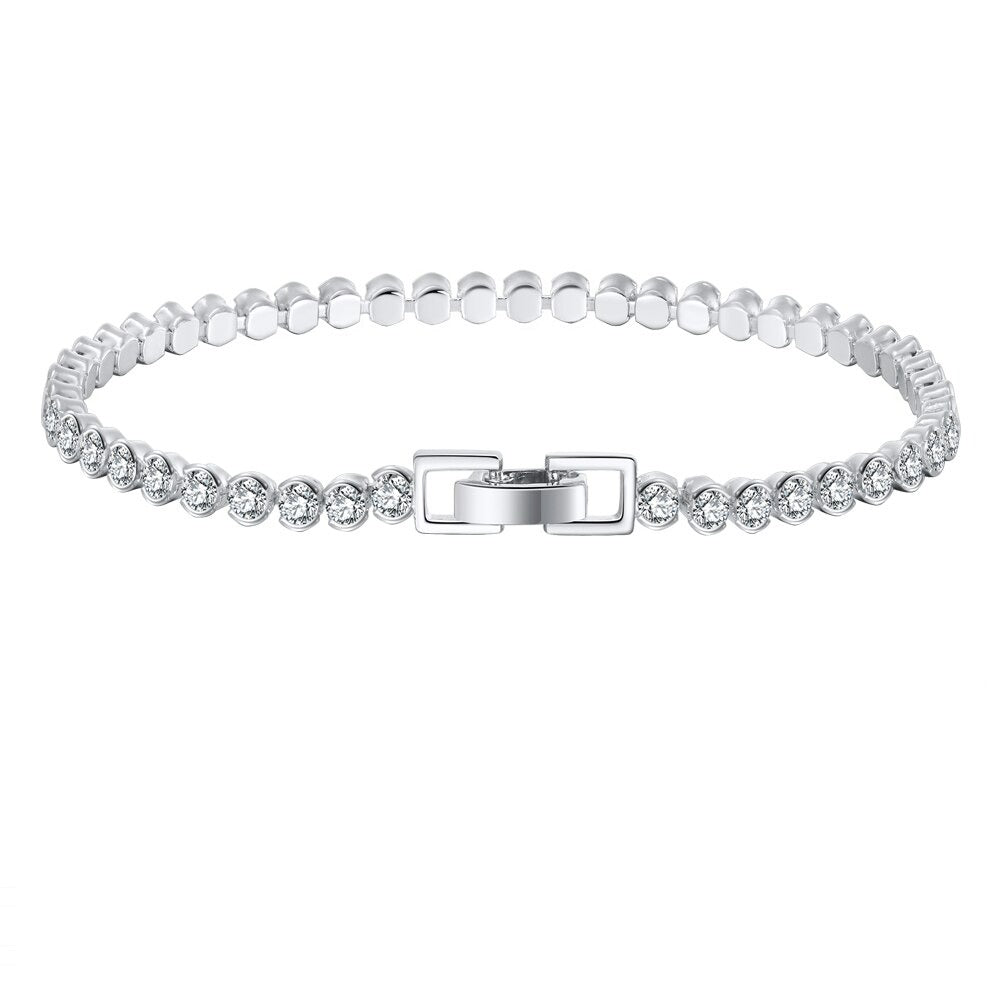 Iced Silver Tennis Pave Bracelet - GRVTYCLUB