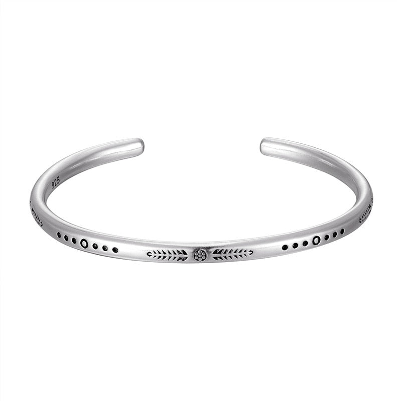 Textured Sterling Silver Bangle Collection - GRVTYCLUB